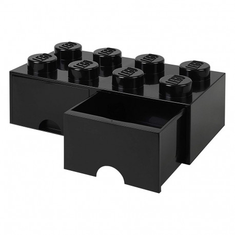 LEGO klotsisahtel 8, must