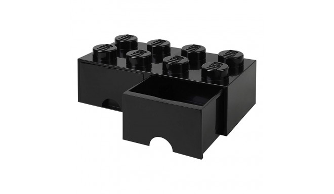 Room Copenhagen LEGO Brick Drawer 8 black - RC40061733
