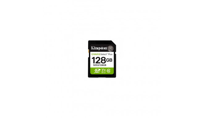 KINGSTON 128GB CANVAS SELECT PLUS SD -MUISTIKORTTI