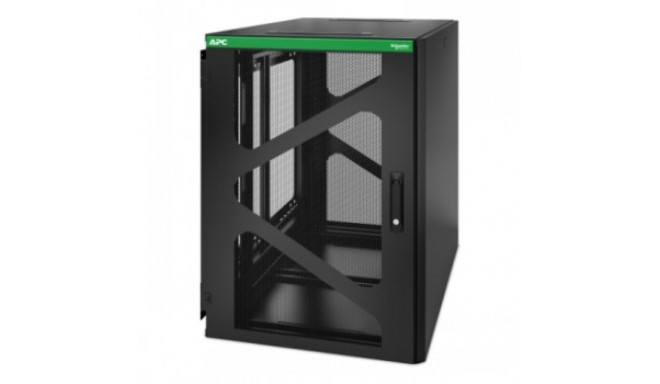 APC NETSHELTER 18U WALLMOUNT RACK ENCLOSURE CABINET SIDE MOUNT UPS DEPTH