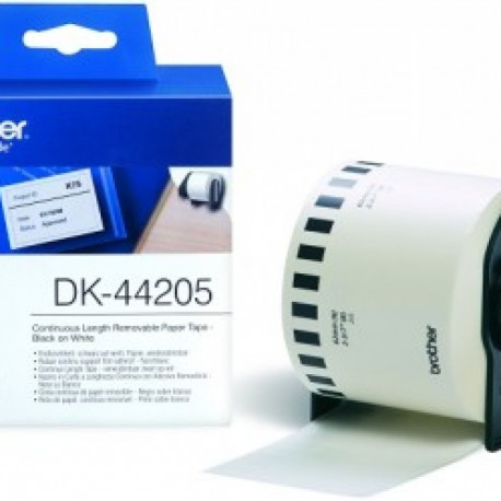 BROTHER DK44205 WHITE REM. PAP TAPE 62MM