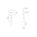 Baseus CW01 MagSafe 15W USB 25W inductive car charger - black