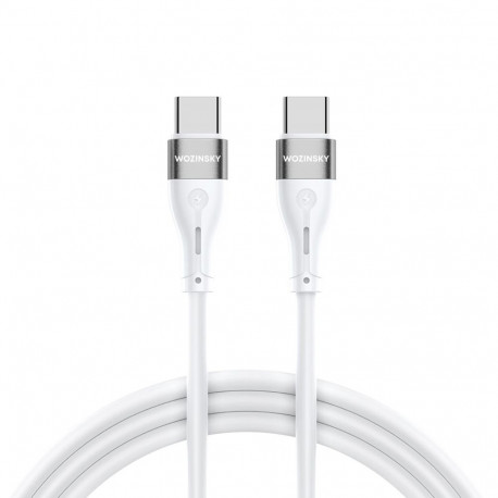 Wozinsky WSTCC1 USB-C / USB-C PD 65W cable 1 m long - white