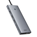 HUB Baseus PortalJoy Series 13in1 USB-C - 2x HDMI / DP / VGA / USB-A 3.1 / USB-C 3.1 / USB-A 2.0 / P