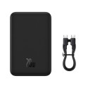 Baseus akupank 20000mAh Magnetic Mini 20W + USB-C kaabel, must