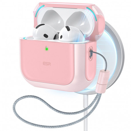 ESR Orbit Halolock MagSafe case for AirPods 4 - pink