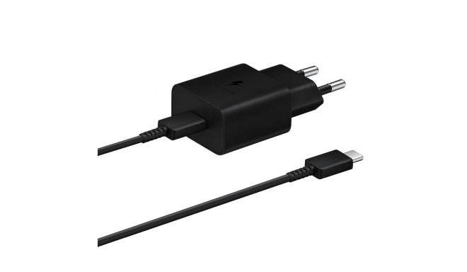 Samsung EP-T1510XBEGEU 15W PD USB-C AFC Wall Charger with USB-C Cable - Black