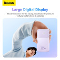 Baseus Comet Series powerbank with display 10000mAh 22.5W - purple + USB-A / USB-C cable