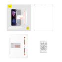 Baseus Crystal tempered glass for iPad 10.2'' (2019/2020/2021) / iPad Air 3 10.5'' + mounting kit - 