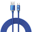 Baseus crystal shine series fast charging data cable USB Type A to USB Type C 100W 2m blue (CAJY0005