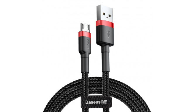 Baseus Cafule Cable CAMKLF-C91 USB-A / micro USB 1.5A 2 m - black and red