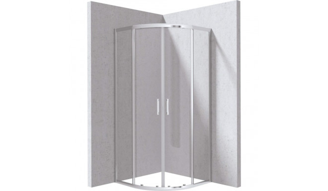 Semi-circular shower cabin 80x80 cm