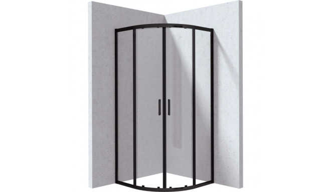 Semi-circular shower enclosure 80x80 cm