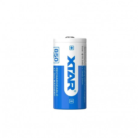 XTAR 16340/R-CR123 3,7V liitiumioon 850 mAh aku