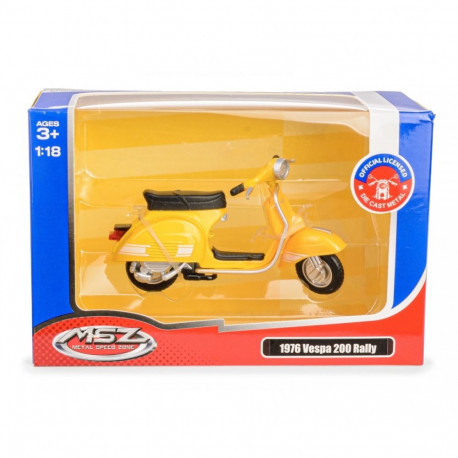 Skuter msz 1:18 1976 vespa 200 rally kollane