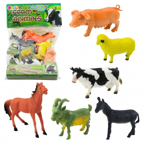 Komplekt kodu- ja taluloomade figuure 6tk
