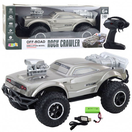 suur maastikusportauto kaugjuhitav RC hõbedane 1:8