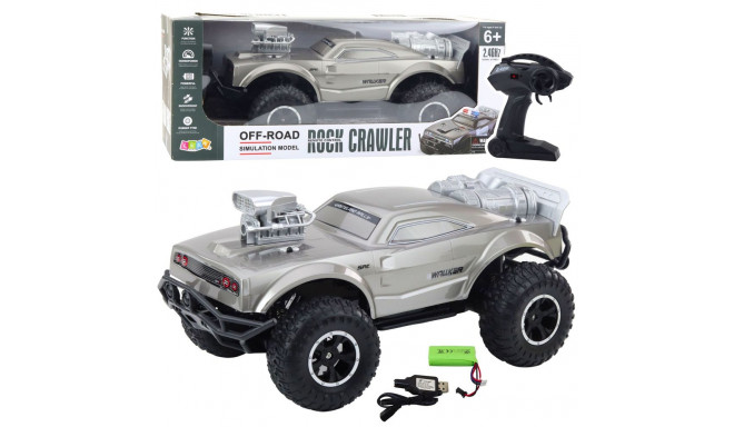 suur maastikusportauto kaugjuhitav RC hõbedane 1:8