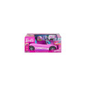 Hot Wheels RC Barbie Convertible, Battery-Powered Remote-Control Toy Car, Fits 2 Barbie Dolls