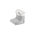 Adler AD 7432 electric blanket Electric heated wrap 100 W Grey, White Plush, Synthetic wool