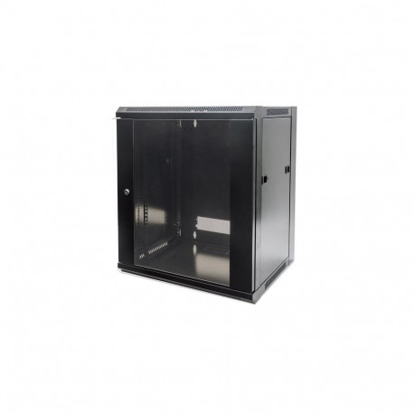 Intellinet 19" Network Cabinet - Wall Mount (Standard), 15U, 450mm Deep, Black, Flatpack, Max 6