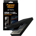 "PanzerGlass Stealth Screen Protector w. Black Frame iPhone 17 Pro | Ultra-Wide Fit w. Fastfit in-a-