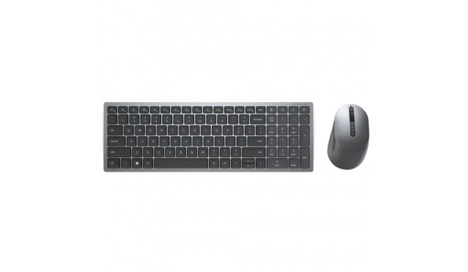 "Dell Tastatur+Maus Kabellos 2.4GHz QWERTY Titan Grau"