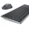 "Dell Tastatur+Maus Kabellos 2.4GHz QWERTY Titan Grau"