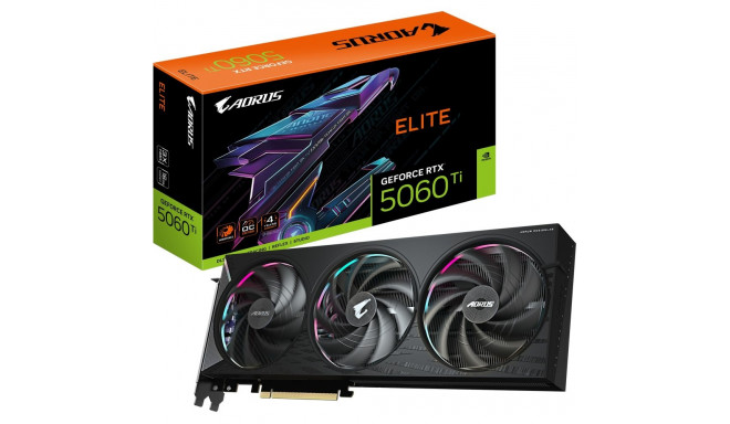 "Gigabyte RTX5060 TI AORUS Elite 16GB GDDR7 HDMI 3xDP"