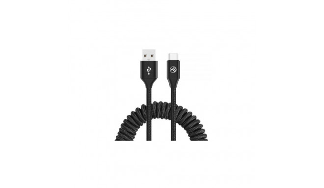 Tellur Data Cable Extendable USB to Type-C 3A 1.8m Black
