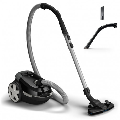 Philips 3000 series Bagged vacuum cleaner XD3112/09, 900W, TriActive, Deep Black