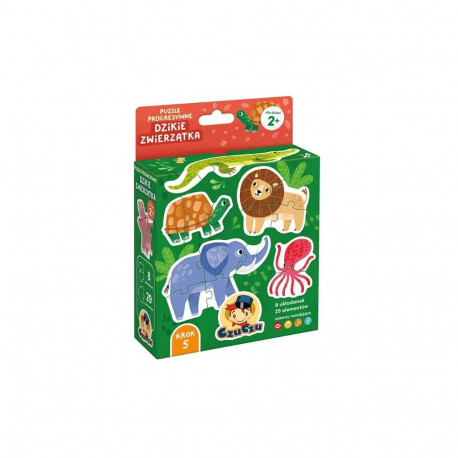 Progressive puzzle - Wild animals