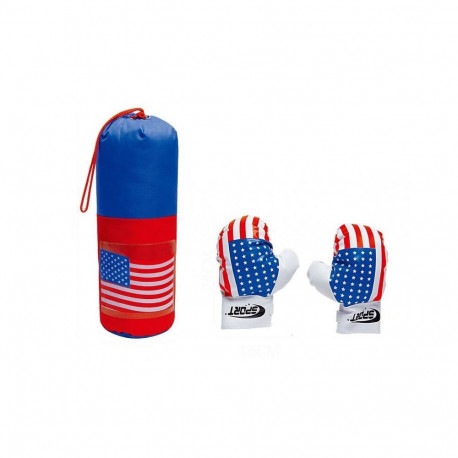 A typical boxing set usually includes:
*   Boxing gloves (sparring or bag gloves)
*