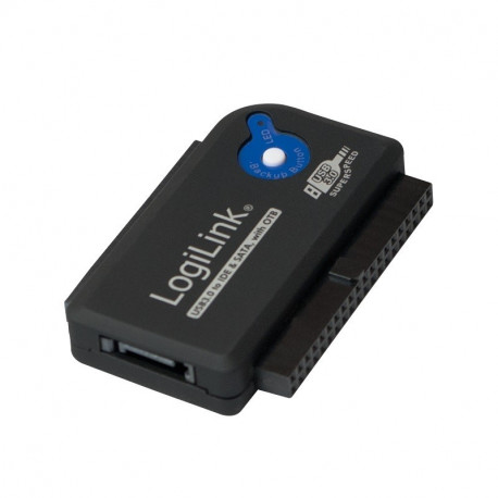 A USB 3.0 to IDE/SATA Adapter with OTB is a versatile data transfer tool used to co