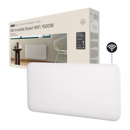 Mill Invisible Smart WiFi PA1500WIFI4 paneelsoojendi 1500 W kuni 18–22 m² ruumidele valge IPX4