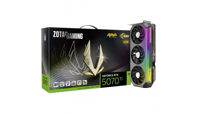 Zotac Gaming GeForce RTX 5070 Ti AMP Extreme INFINITY ULTRA 16GB GDDR7 DLSS4 graafikakaart (ZT-B5071