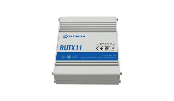 tööstuslik ruuter 4G LTE Cat6 DualSIM RUTX11 802.11ac 867 Mbit/s 10/100/1000 Mbit/s Ethernet LAN (RJ