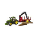 Bruder 03154 John Deere traktor metsahaagisega