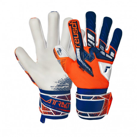 Rękawice bramkarskie Reusch Attrakt Freegel Gold NC pomarańczowo-niebieskie 5570135 2500 11