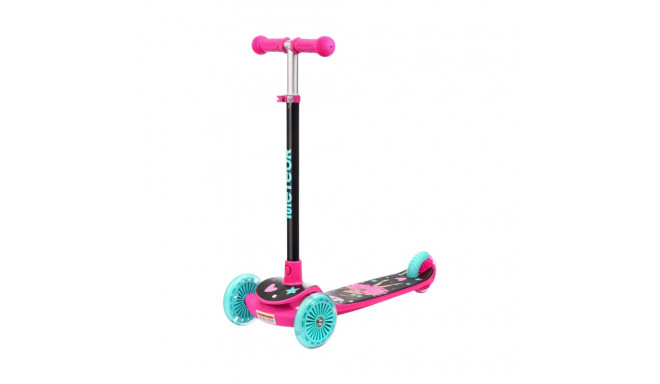 Hulajnoga Meteor trójkołowa Funny różowa 17748