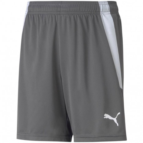 Spodenki dla dzieci Puma teamLIGA Shorts Jr Smoked szare 704931 13 116cm