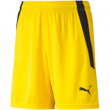 Spodenki dla dzieci Puma teamLIGA Shorts Jr Cyber żółte 704931 07 128cm