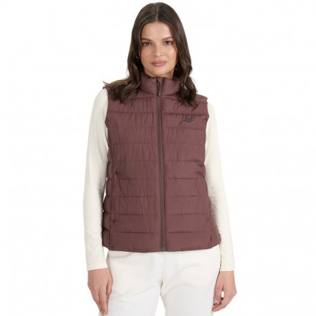 4F naiste vest F218 4FWAW25TVJAF218 80S M, tumepruun