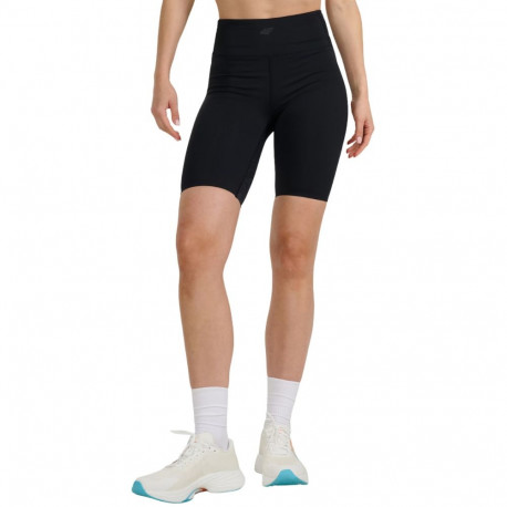 Legginsy damskie krótkie 4F FNK F048 głęboka czerń 4FWAW25TFSTF048 20S S