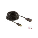Delock Cable USB 2.0 Extension, active 5 m