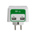 APC Essential SurgeArrest 1 pistikupesa 230V 2 USB-pordi laadija Saksamaa