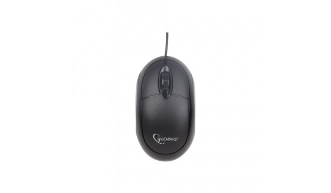 GEMBIRD MUS-U-01 Optical mouse 1000 DPI USB black