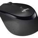 LOGITECH M330 SILENT PLUS Mouse 3 buttons wireless 2.4 GHz USB wireless receiver black