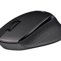 LOGITECH M330 SILENT PLUS Mouse 3 buttons wireless 2.4 GHz USB wireless receiver black
