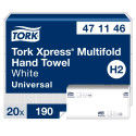 Lehträtik 2-kihiline TORK Xpress Multifold Z-fold Universal H2 23,4x21,3cm 190 lehte (471146)
